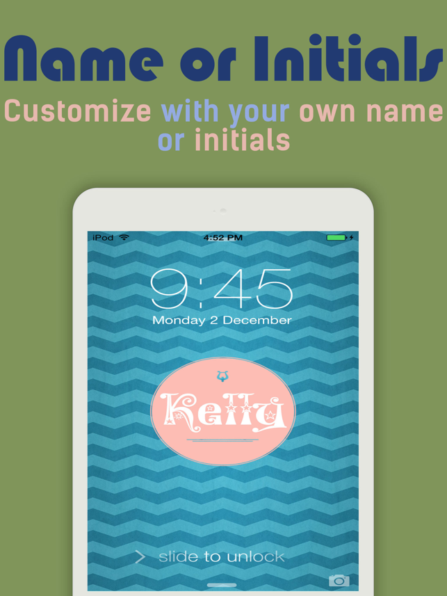 ‎iMonogram - Create your own custom wallpapers and backgrounds Screenshot