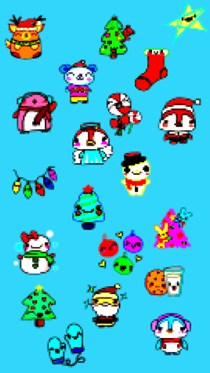 Cute Pixel Art Christmas Stickers(圖3)-速報App