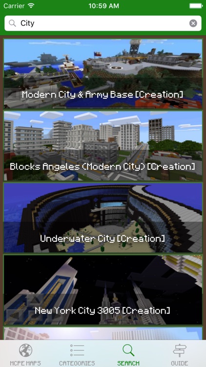 MineMaps - Best Database Maps for Minecraft PE