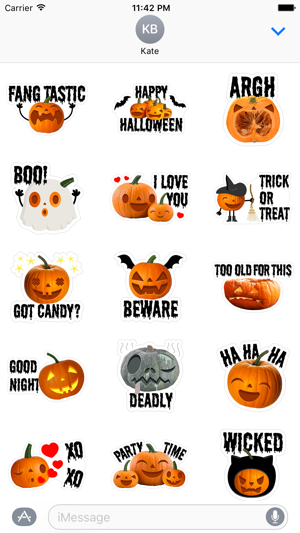 Crazy Pumpkin - Halloween Stickers for iMessage(圖1)-速報App