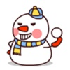 Lovely Funny Snowman Animated - IDC Sticker