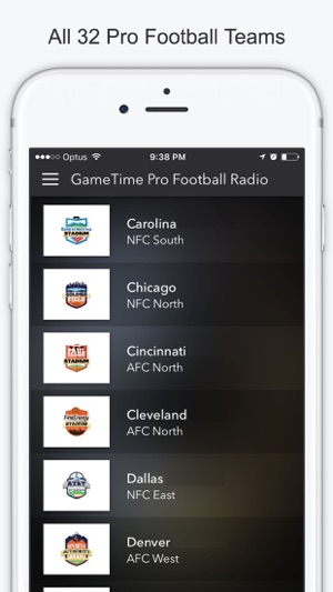 GameTime Football Radio - Stream Live NFL Games(圖1)-速報App