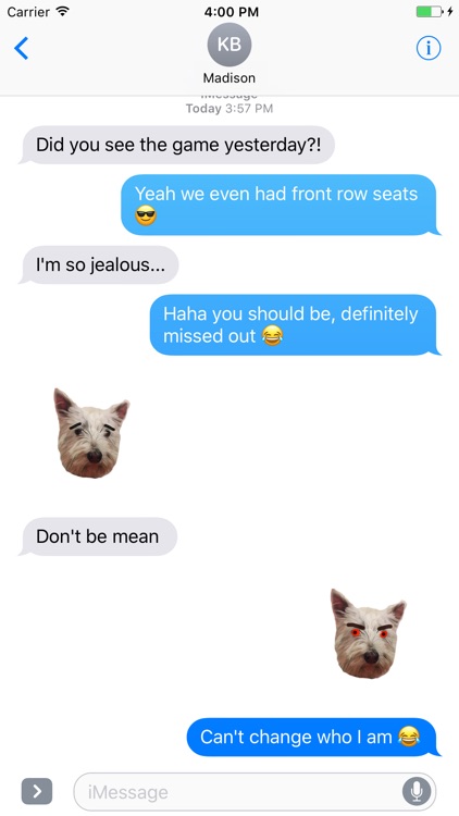 Snowy the Pupper Stickers for iMessage