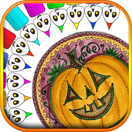 Halloween Mandala Coloring Book iOS App