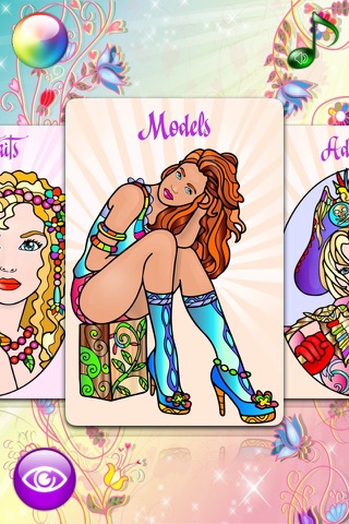Fashion Coloring Book for Adults with Girls Games screenshot 3
