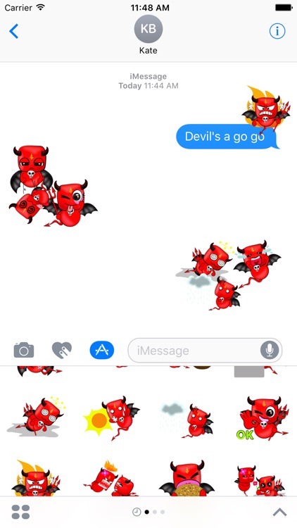 Devil Love Stickers