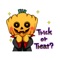 Pumpkin Man Halloween Sticker