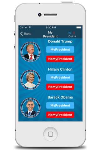 MyPresident screenshot 2