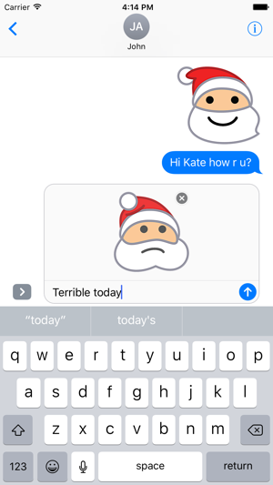 SantaMojis - Add Cool Santa Emojis to Messages(圖2)-速報App