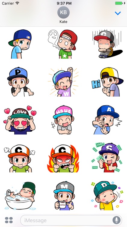 Naughty Boy - Cute stickers for iMessage