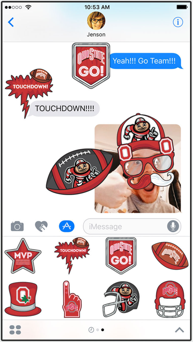 How to cancel & delete Ohio State University Stickers PLUS for iMessage from iphone & ipad 1