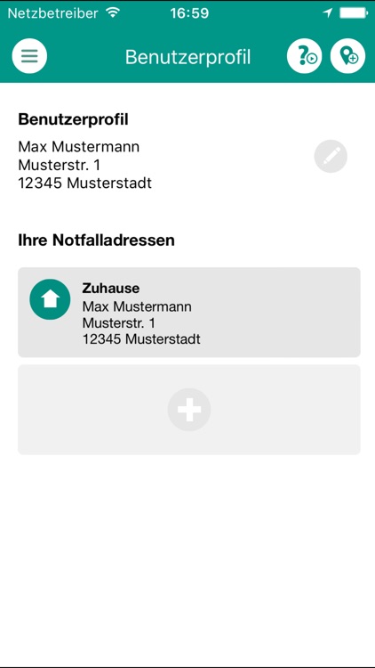 Rot Kreuz Defi und Notruf App