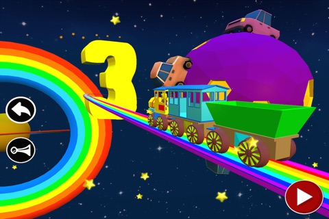 Numbers Train Space: Preschool Game For Children screenshot 4