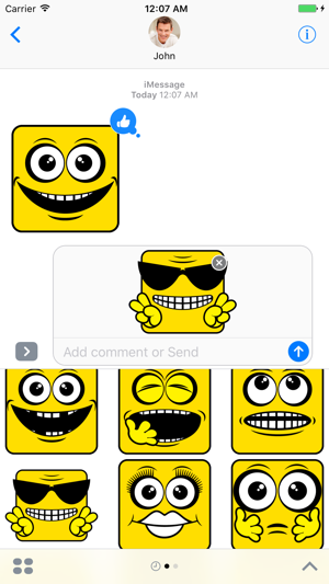 Square Emoji - Stickers for iMessage(圖1)-速報App