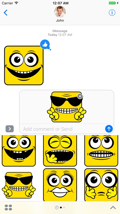 Square Emoji - Stickers for iMessage screenshot-0