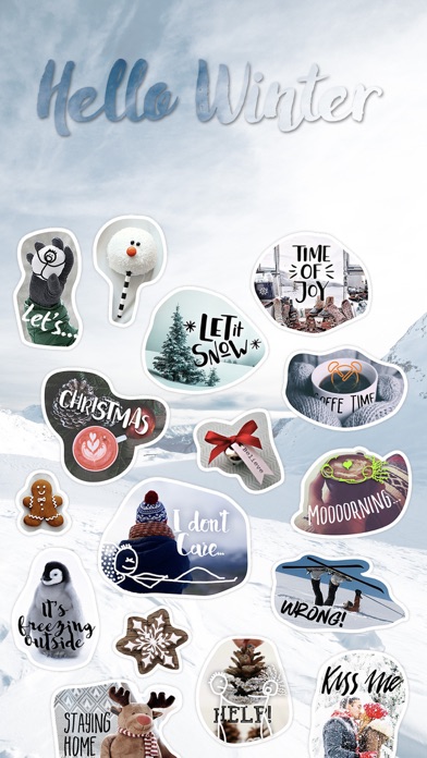 Hello Winter Stickers Packのおすすめ画像1