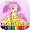 Princess coloring book for kids