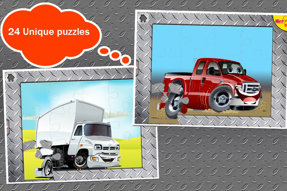 Trucks Jigsaw Puzzles: Kids Trucks Cartoon Puzzles screenshot 3