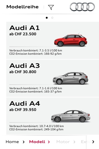 Audi Configurator CH screenshot 2