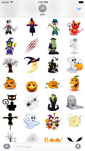 Halloween BOO! Scary Stickers for iMessage(圖2)-速報App