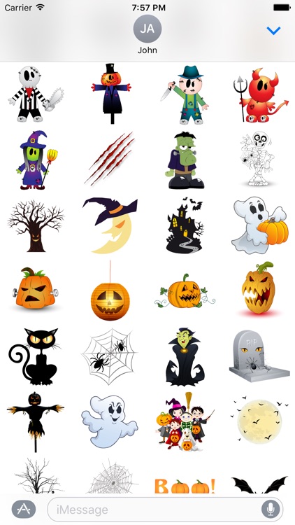 Halloween BOO! Scary Stickers for iMessage