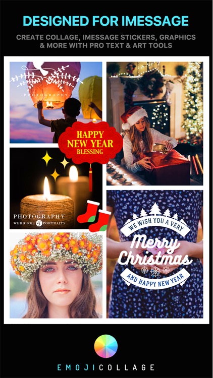 Emoji Collage Pro - Holiday Message Pic Stickers