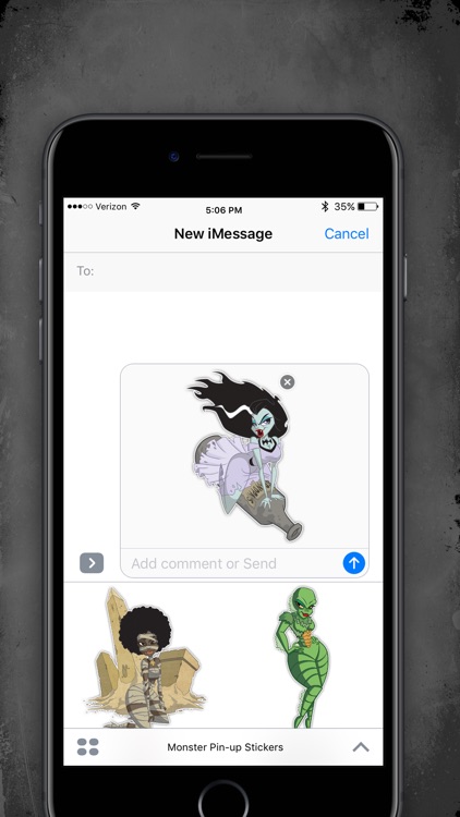 Monster Pin-up Stickers