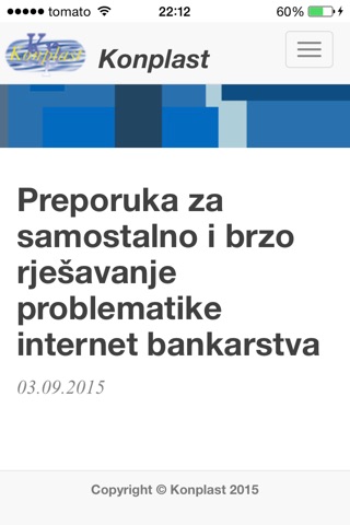 Konplast novosti screenshot 2