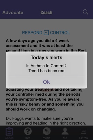 Advocate Asthma Coach screenshot 2