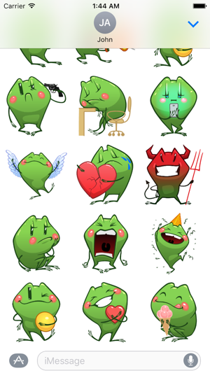 Frog Emotion Cute Sticker(圖4)-速報App