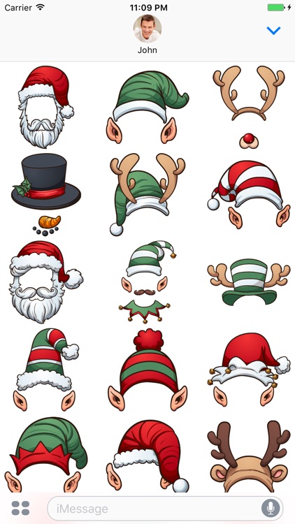 Santa Hat - Stickers for iMessage