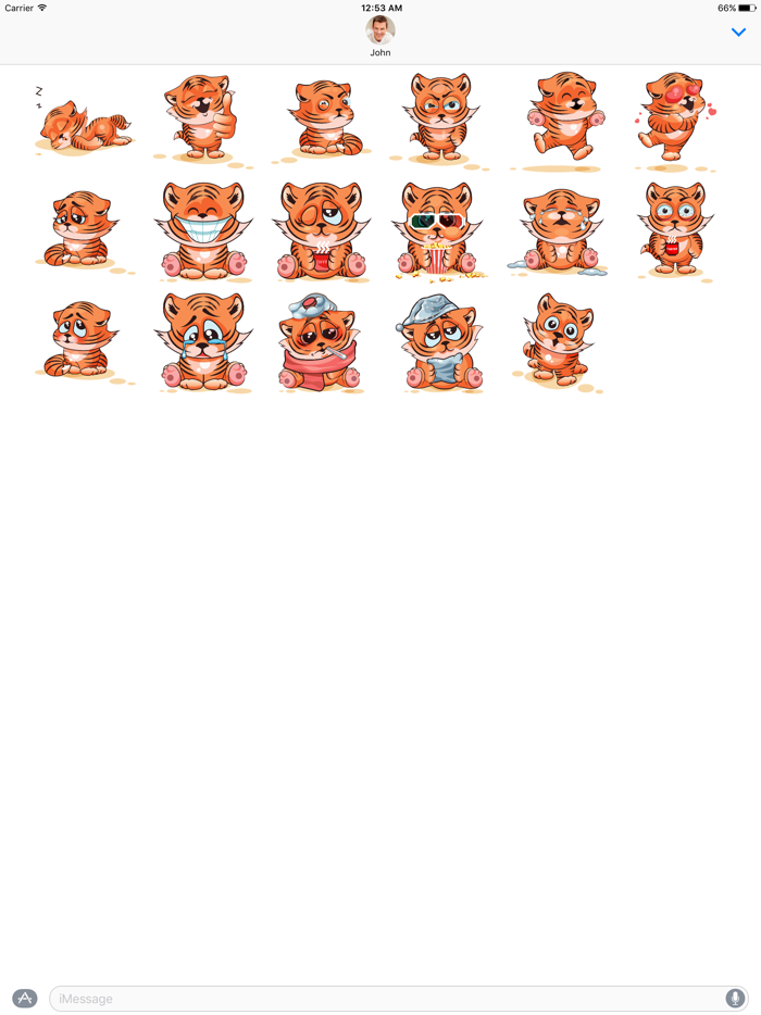 Tiger - Stickers for iMessage