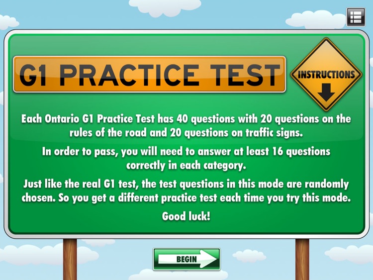 g1 test questions ontario