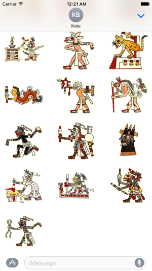 Aztec Art - Stickers for iMessage(圖1)-速報App