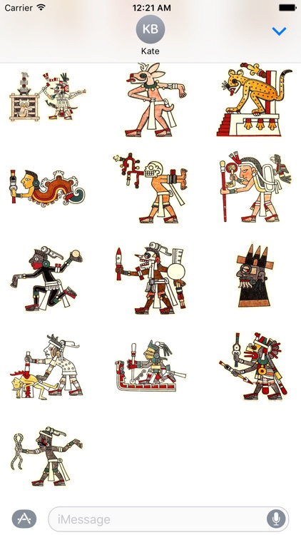 Aztec Art - Stickers for iMessage