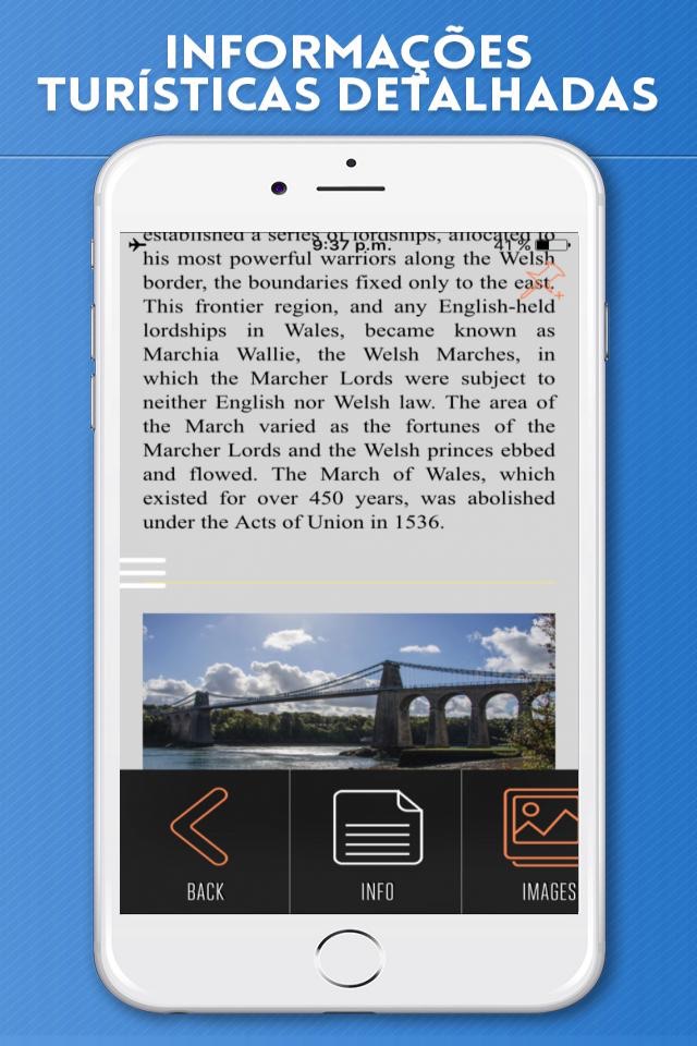 Wales Travel Guide with Offline City Street Map screenshot 3