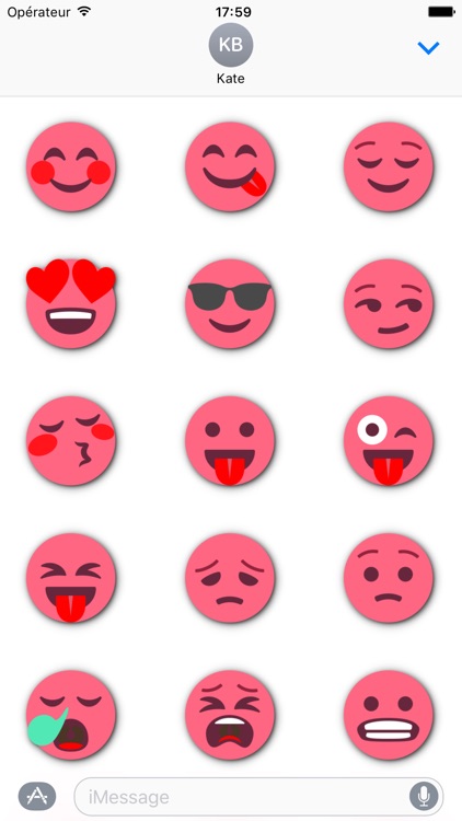 RED Emoji • Stickers for iMessage