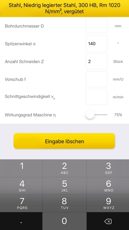 Gühring Schnittkraftrechner