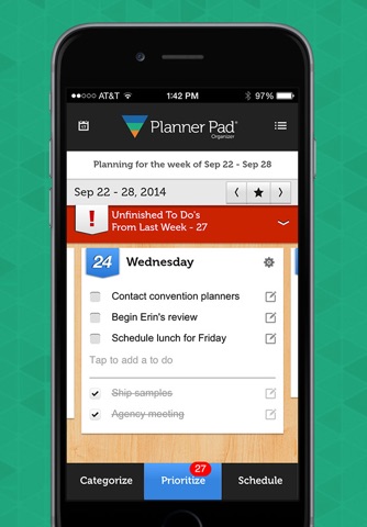 Plannerpads Organizer App - Smartphone screenshot 2