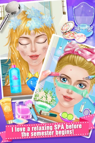 High School Girls Beauty Salon - Spa, Makeup & Fashion Dressup Games screenshot 3