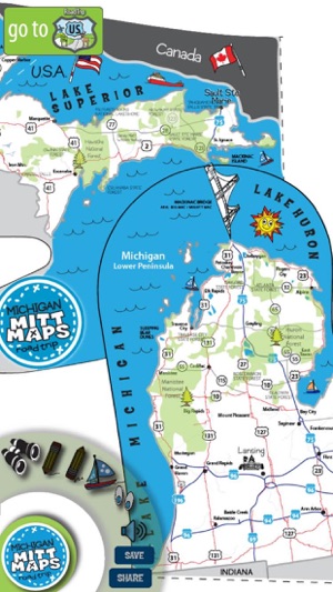 Michigan Mitt Maps RoadTripUSA(圖1)-速報App