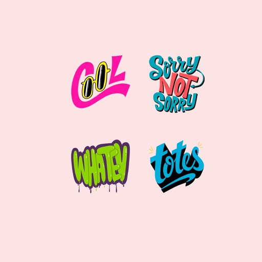 Cute Text Stickers