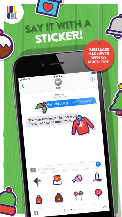 Ibbleobble Christmas Stickers for iMessage