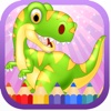 Coloring book for kid,toddler : Dinosaur game free