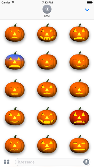 Halloween Stickers Jack o' Emoji