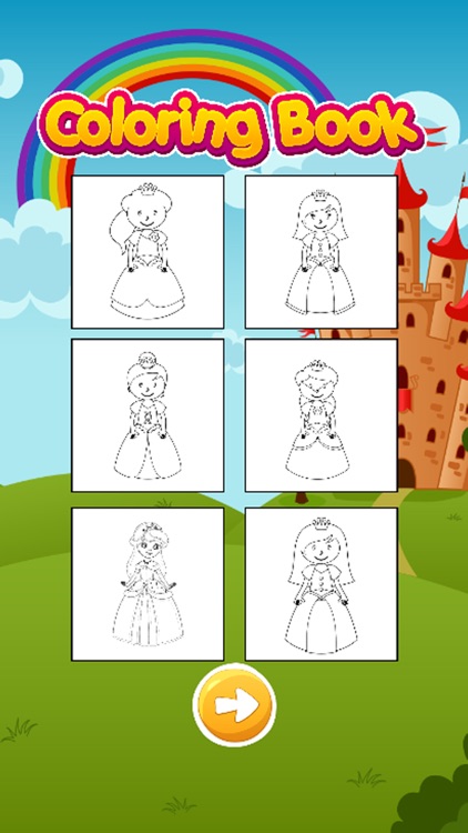 Princess Coloring Book HD - Fun Kids Drawing