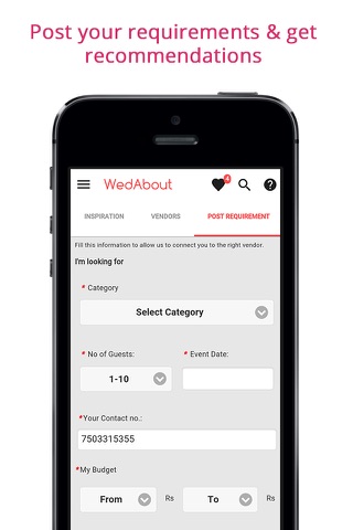 WedAbout Wedding Planning app screenshot 3