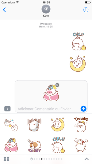 Molang Rabbit - Animated Stickers And Emoticons(圖2)-速報App