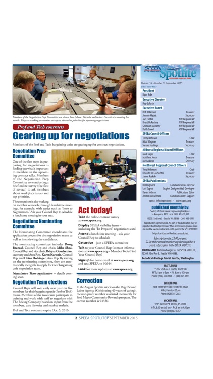 SPEEA Spotlite magazine