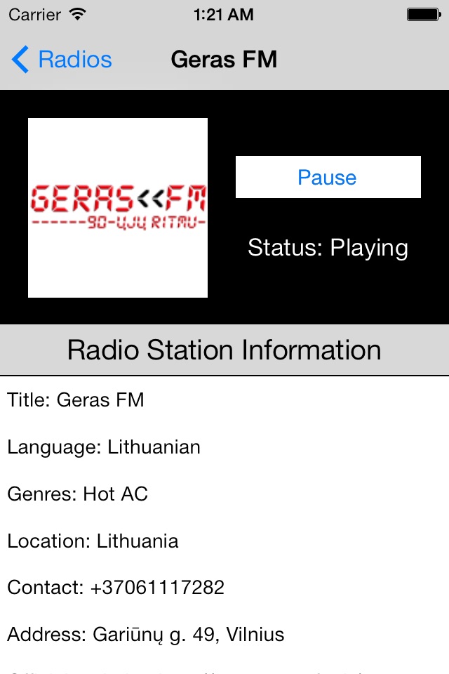 Lithuania Radio Live Player (Lietuva radijo) screenshot 3